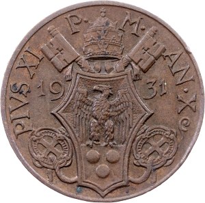 Vatican City, 10 Centesimi 1931, Rome