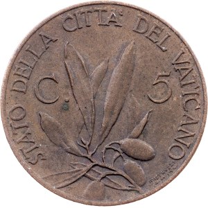 Vatican City, 5 Centesimi 1931, Rome