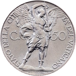 Vatican City, 50 Centesimi 1931, Rome