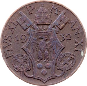 Vatican City, 10 Centesimi 1932, Rome