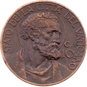 Vatican City, 10 Centesimi 1932, Rome