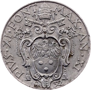Vatican City, 50 Centesimi 1932, Rome