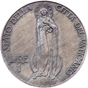 Vatican City, 1 Lira 1933-1934