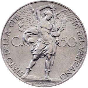 Vatican City, 50 Centesimi 1933-1934, Rome