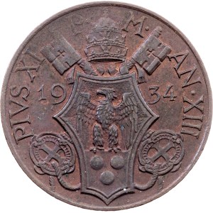 Vatican City, 10 Centesimi 1934, Rome