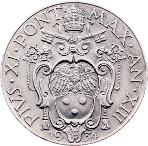 Vatican City, 2 Lire 1934