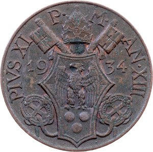 Vatican City, 5 Centesimi 1934, Rome