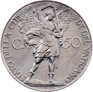Vatican City, 50 Centesimi 1934, Rome