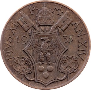 Vatican City, 10 Centesimi 1935, Rome