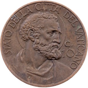 Vatican City, 10 Centesimi 1935, Rome