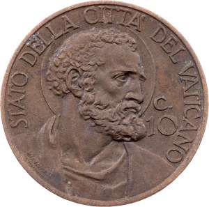Vatican City, 10 Centesimi 1935, Rome