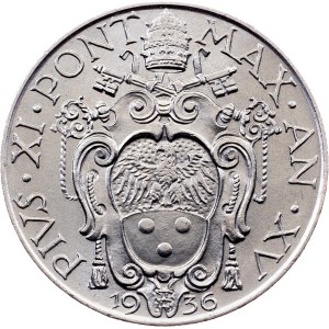 Vatican City, 1 Lira 1936
