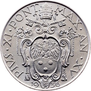 Vatican City, 1 Lira 1936