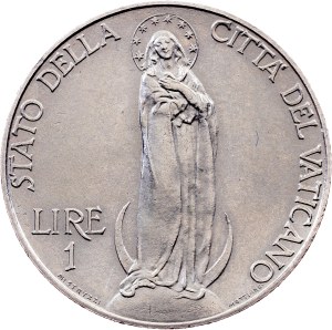 Vatican City, 1 Lira 1936