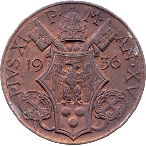 Vatican City, 10 Centesimi 1936, Rome
