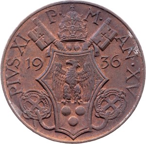 Vatican City, 10 Centesimi 1936, Rome