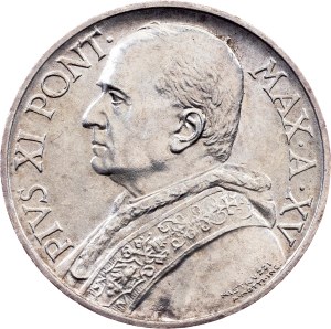Vatican City, 5 Lire 1936