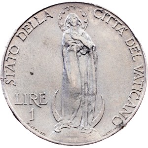 Vatican City, 1 Lira 1937