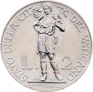 Vatican City, 2 Lire 1937