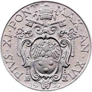 Vatican City, 50 Centesimi 1937, Rome