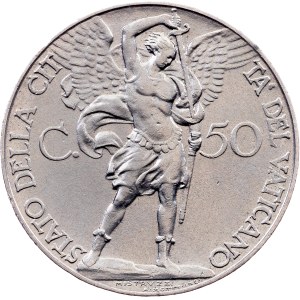 Vatican City, 50 Centesimi 1937, Rome