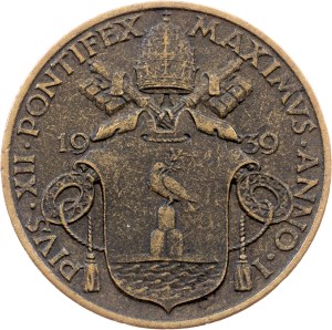 Vatican City, 10 Centesimi 1939, Rome