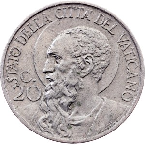 Vatican City, 20 Centesimi 1939