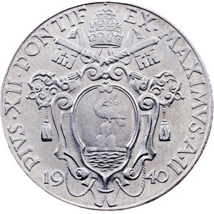 Vatican City, 1 Lira 1940, Rome