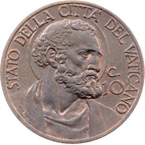 Vatican City, 10 Centesimi 1940, Rome