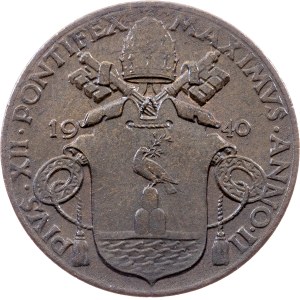 Vatican City, 5 Centesimi 1940, Rome