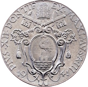 Vatican City, 1 Lira 1941, Rome