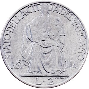 Vatican City, 2 Lire 1942