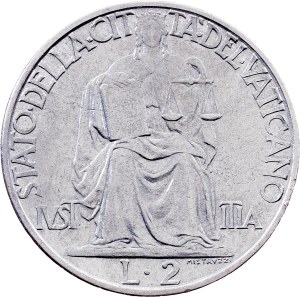 Vatican City, 2 Lire 1942