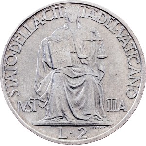 Vatican City, 2 Lire 1942
