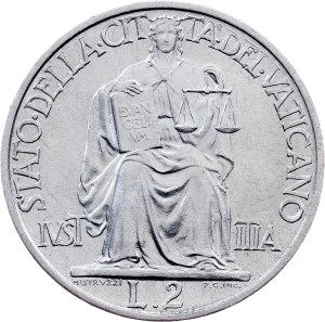 Vatican City, 5 Lire 1948