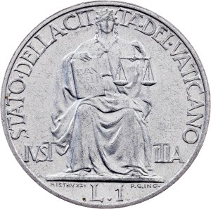 Vatican City, 1 Lira 1949