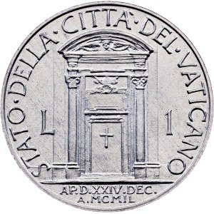 Vatican City, 1 Lira 1950, Rome