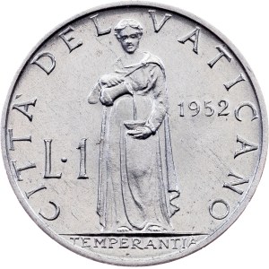 Vatican City, 1 Lira 1952
