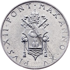 Vatican City, 1 Lira 1953