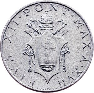 Vatican City, 2 Lire 1955, Rome