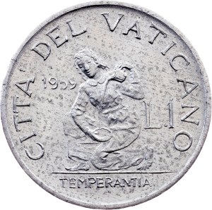 Vatican City, 1 Lira 1959, Rome