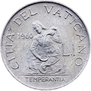 Vatican City, 1 Lira 1960, Rome
