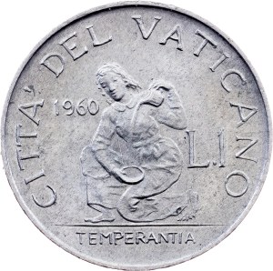 Vatican City, 1 Lira 1960, Rome