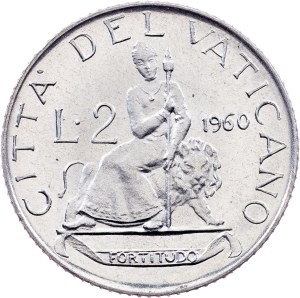 Vatican City, 2 Lire 1960