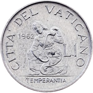 Vatican City, 1 Lira 1962, Rome
