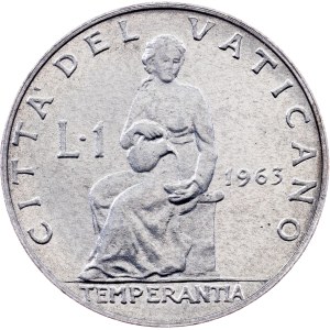 Vatican City, 1 Lira 1963, Rome