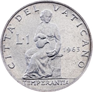 Vatican City, 1 Lira 1963, Rome