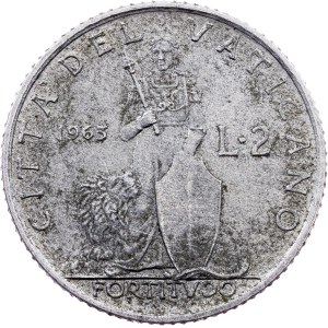 Vatican City, 2 Lire 1963