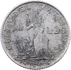 Vatican City, 2 Lire 1963