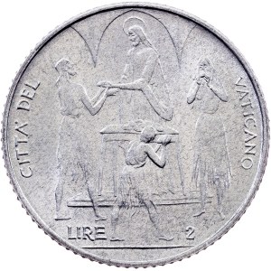 Vatican City, 2 Lire 1968, Rome